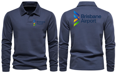 BRISBANE AIRPORT LONG SLEEVE POLO